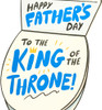 Toilet Novelty Design Humourous Father's Day Card