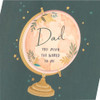 Globe Design For Dad Father's Day Card