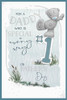 Bear Standing On No1 Father's Day Card