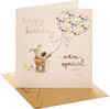 Boofle With Heart Balloon Birthday Card