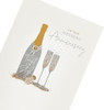 Champagne Glasses Design Anniversary Card