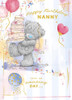 Bear With Cake Nanny Birthday Card