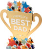 3D Pop Up 'Best Dad' Trophy Father's Day Card