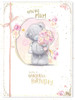 Bear With Bouquet Amazing Mum Handmade Boxed Birthday Card