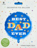 Inflate With Air or Helium Best Dad Ever Foil Balloon