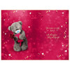 Bear With Rose And Envelope 3D Photo Finish Keepsake Wife Anniversary Card
