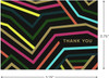 Neon Graphics Design Thank You Card Multipack 10 Cards with White Envelopes