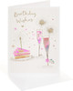 Cake and Glasses Design Birthday Card