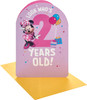 Disney Minnie Mouse Design 2nd Birthday Card