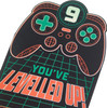 Leveled Up Gaming Design 9th Birthday Card