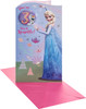 Disney Frozen Elsa Design 3rd Birthday Card with Badge