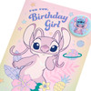 Angel Design Birthday Card with Badge