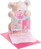 Cute Bear with Present Design 2nd Birthday Card