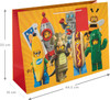LEGO Mini Figure Icons Extra Large Gift Bag With Matching Gift Tag