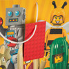 LEGO Mini Figure Icons Extra Large Gift Bag With Matching Gift Tag