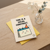 Time is a Social Construct Belated Birthday Card