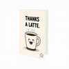 Coffee Cup With Latte Design Thank You Card