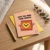 Love You More Than Snacks Open Card Valentine's Day, Anniversary
