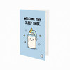 Welcome Tiny Sleep Thief New Baby Congratulations Card