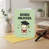 Degree Unlocked Graduation Congratulations Card