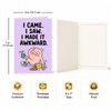 I Came I Saw I Made It Awkward Open Greeting Card
