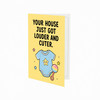 Your House Just Got Louder And Cuter New Baby Congratulations Card