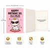 Sis Pretty Funny Slightly Menacing Sister Birthday Card