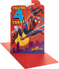 Marvel Spiderman Pop Up Design 4th Birthday Card