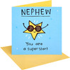 Benny Superstar Design Nephew Birthday Card
