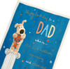 Boofle Holding Rosette Dad Birthday Card