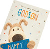 Boofle with Envelope Godson Birthday Card