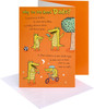 Crocodile Cartoon Design Dad Birthday Card