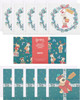 Multipack of 10 Cute Boofle Design Christmas Cards With Envelopes