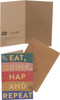 Box of 8 Eat, Drink & Repeat Foiled RSPCA Charity Christmas Cards