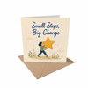 Small Steps Big Change Encouragement Card New Beginnings, Personal Growth, Motivation, Progress