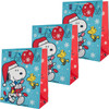 Snoopy & Woodstock 3 Pack Large Christmas Gift Bags