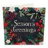 Flowers Design Season's Greetings Pack of 8 Christmas Cards 