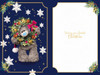 Bear Holding A Wreath Friend 3D Christmas Keepsake Card