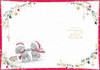 Bears Holding A Gift Lovely Friends Christmas Card