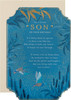 Blue Traditional Floral Design with Heartfelt Verse Son Birthday Card