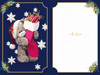 Bear Holding A Stocking Full Of Presents Special Nephew Photo Finish Christmas Card