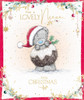 Bear In Pudding Outfit Lovely Niece Christmas Card