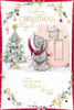 Bear Knocking At Door Christmas Card