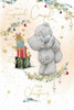 Bears Embracing By Stack Of Gifts Special Couple Christmas Card