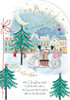 Dalmations Exchanging Gifts One I Love Large Hand Finished Christmas Card
