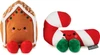 Better Together Gingerbread House and Candy Cane Magnetic Plush Pair