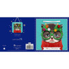 Cat In Glasses Photographic 3D Lenticular with Detachable Keepsake Christmas Card