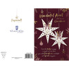 Hanging Paper Stars Aunt Christmas Card