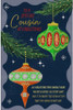 Festive Ornament Design Cousin Christmas Card