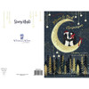 Penguins Stood on Moon Mam & Dad Christmas Card